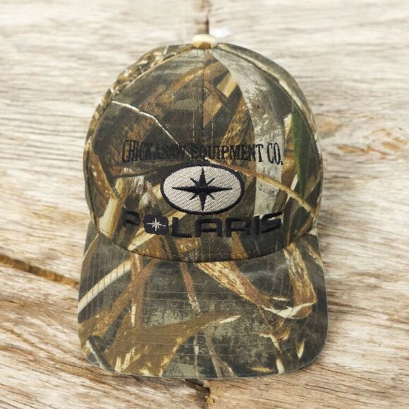 Realtree Chickasaw Equipment Camo Snapback Cap Trucker Baseball Hunting Hat - Picture 1 of 14